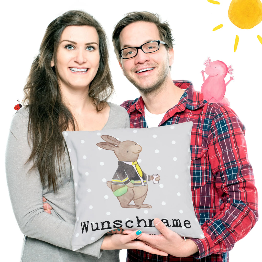 Personalisiertes Kissen Flugbegleiter mit Herz Kissen, personalisiert, Name, Wunschname, bedrucken, Kopfkissen, Beruf, Ausbildung, Jubiläum, Abschied, Rente, Kollege, Kollegin, Geschenk, Schenken, Arbeitskollege, Mitarbeiter, Firma, Danke, Dankeschön, Flugbegleiter, Steward, Flugsteward, Flight-Attendant