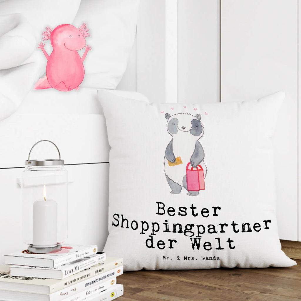 40x40 Kissen Panda Bester Shoppingpartner der Welt Kissenhülle, Kopfkissen, Sofakissen, Dekokissen, Motivkissen, sofakissen, sitzkissen, Kissen, Kissenbezüge, Kissenbezug 40x40, Kissen 40x40, Kissenhülle 40x40, Zierkissen, Couchkissen, Dekokissen Sofa, Sofakissen 40x40, Dekokissen 40x40, Kopfkissen 40x40, Kissen 40x40 Waschbar, für, Dankeschön, Geschenk, Schenken, Geburtstag, Geburtstagsgeschenk, Geschenkidee, Danke, Bedanken, Mitbringsel, Freude machen, Geschenktipp, Shoppingpartner, Shoppen, Begleitung, Partner, Freundin, Freund, bff, Shopping, Einkaufen, Shopping-Queen, Queen, Bester