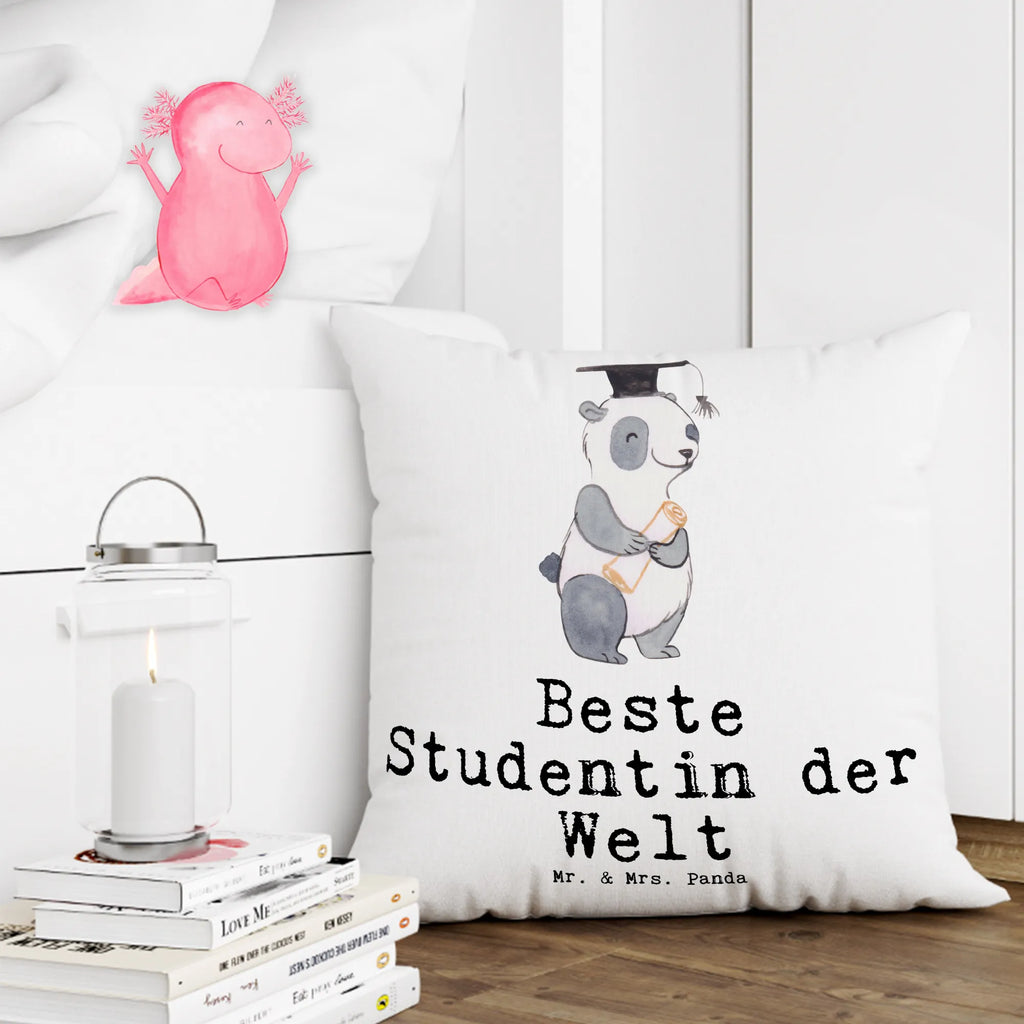 40x40 Kissen Panda Beste Studentin der Welt Kissenhülle, Kopfkissen, Sofakissen, Dekokissen, Motivkissen, sofakissen, sitzkissen, Kissen, Kissenbezüge, Kissenbezug 40x40, Kissen 40x40, Kissenhülle 40x40, Zierkissen, Couchkissen, Dekokissen Sofa, Sofakissen 40x40, Dekokissen 40x40, Kopfkissen 40x40, Kissen 40x40 Waschbar, für, Dankeschön, Geschenk, Schenken, Geburtstag, Geburtstagsgeschenk, Geschenkidee, Danke, Bedanken, Mitbringsel, Freude machen, Geschenktipp, Studentin, Studium, Tochter, Spaß, Musterschülerin, lustig, Studienabschluss, witzig, Universität, Abschluss, Alumni, Uni, Studenten, Hochschule