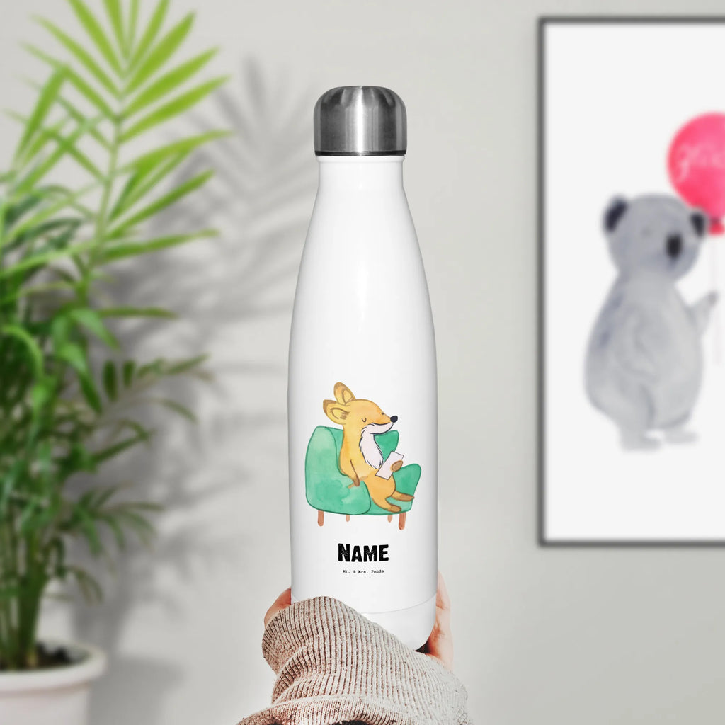 Personalisierte Thermosflasche Fuchs Bester Zuhörer der Welt Personalisierte Isolierflasche, Personalisierte Thermoflasche, Personalisierte Trinkflasche, Trinkflasche Mit Namen, Wunschname, Bedrucken, Namensflasche, für, Dankeschön, Geschenk, Schenken, Geburtstag, Geburtstagsgeschenk, Geschenkidee, Danke, Bedanken, Mitbringsel, Freude machen, Geschenktipp, Zuhörer, Freund, Freundin, offenes Ohr, Hilfsbereit, Hilfe