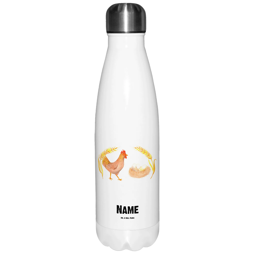 Personalisierte Thermosflasche Huhn stolz Personalisierte Isolierflasche, Personalisierte Thermoflasche, Personalisierte Trinkflasche, Trinkflasche Mit Namen, Wunschname, Bedrucken, Namensflasche, Bauernhof, Hoftiere, Landwirt, Landwirtin, Hahn, Henne, Hühner, Eier, Hof, Landleben, Motivation, Geburt, Magie, Spruch, Schwangerschaft