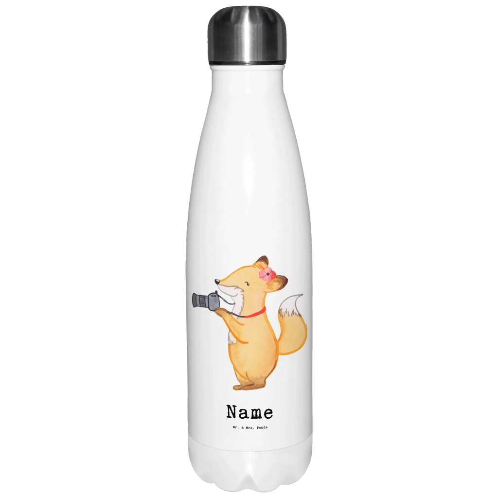 Personalisierte Thermosflasche Fotografin mit Herz Personalisierte Isolierflasche, Personalisierte Thermoflasche, Personalisierte Trinkflasche, Trinkflasche Mit Namen, Wunschname, Bedrucken, Namensflasche, Beruf, Ausbildung, Jubiläum, Abschied, Rente, Kollege, Kollegin, Geschenk, Schenken, Arbeitskollege, Mitarbeiter, Firma, Danke, Dankeschön, Fotografin, Fotoreporterin, Hobbyfotografin, Hochzeitsfotografin, Fotografie, Profi Fotografin