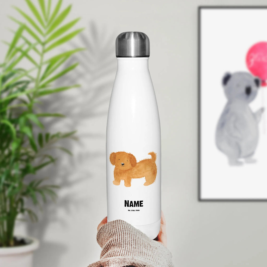 Personalisierte Thermosflasche Hund flauschig Personalisierte Isolierflasche, Personalisierte Thermoflasche, Personalisierte Trinkflasche, Trinkflasche Mit Namen, Wunschname, Bedrucken, Namensflasche, Hund, Hundemotiv, Haustier, Hunderasse, Tierliebhaber, Hundebesitzer, Sprüche, Hunde, Frauchen, Hundemama, Hundeliebe