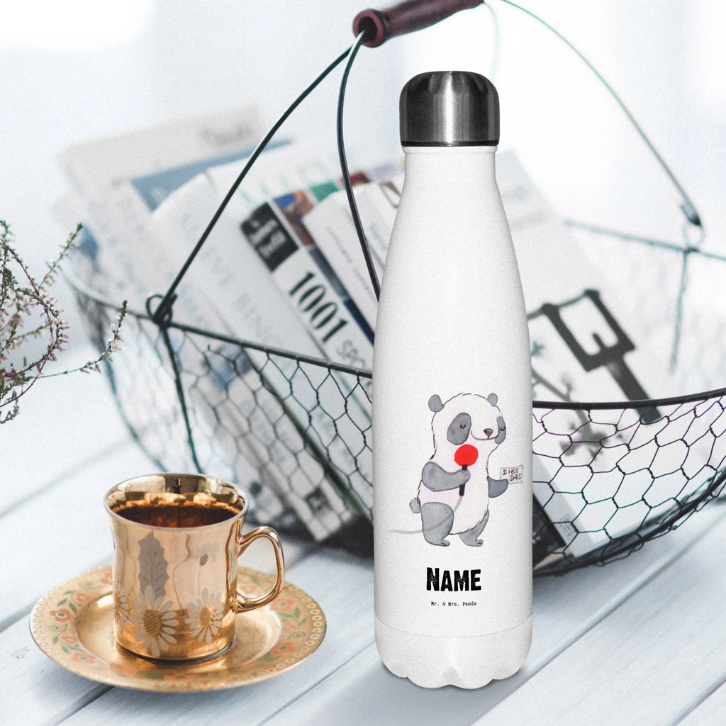 Personalisierte Thermosflasche Modejournalistin mit Herz Personalisierte Isolierflasche, Personalisierte Thermoflasche, Personalisierte Trinkflasche, Trinkflasche Mit Namen, Wunschname, Bedrucken, Namensflasche, Beruf, Ausbildung, Jubiläum, Abschied, Rente, Kollege, Kollegin, Geschenk, Schenken, Arbeitskollege, Mitarbeiter, Firma, Danke, Dankeschön, Modejournalistin, Journalistin, Reporterin, Redakteurin, Pressebüro, Studium