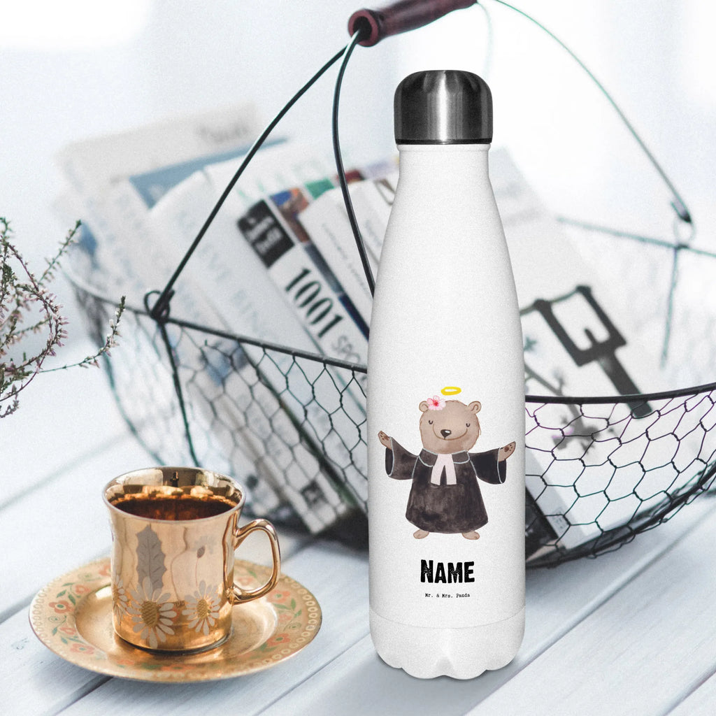 Personalisierte Thermosflasche Pastorin mit Herz Personalisierte Isolierflasche, Personalisierte Thermoflasche, Personalisierte Trinkflasche, Trinkflasche Mit Namen, Wunschname, Bedrucken, Namensflasche, Beruf, Ausbildung, Jubiläum, Abschied, Rente, Kollege, Kollegin, Geschenk, Schenken, Arbeitskollege, Mitarbeiter, Firma, Danke, Dankeschön, Pastorin, Dienerin Gottes<br />Geistliche, Pfarrerin, Predigerin<br />Priesterin, Theologin, Kirche