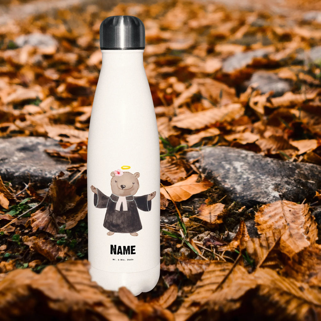 Personalisierte Thermosflasche Pastorin mit Herz Personalisierte Isolierflasche, Personalisierte Thermoflasche, Personalisierte Trinkflasche, Trinkflasche Mit Namen, Wunschname, Bedrucken, Namensflasche, Beruf, Ausbildung, Jubiläum, Abschied, Rente, Kollege, Kollegin, Geschenk, Schenken, Arbeitskollege, Mitarbeiter, Firma, Danke, Dankeschön, Pastorin, Dienerin Gottes<br />Geistliche, Pfarrerin, Predigerin<br />Priesterin, Theologin, Kirche