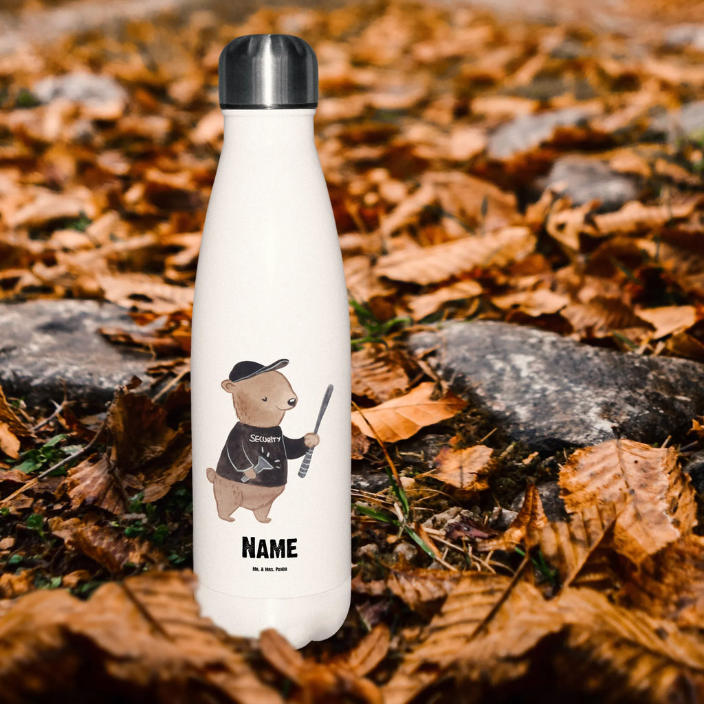 Personalisierte Thermosflasche Security Mitarbeiter mit Herz Personalisierte Isolierflasche, Personalisierte Thermoflasche, Personalisierte Trinkflasche, Trinkflasche Mit Namen, Wunschname, Bedrucken, Namensflasche, Beruf, Ausbildung, Jubiläum, Abschied, Rente, Kollege, Kollegin, Geschenk, Schenken, Arbeitskollege, Mitarbeiter, Firma, Danke, Dankeschön