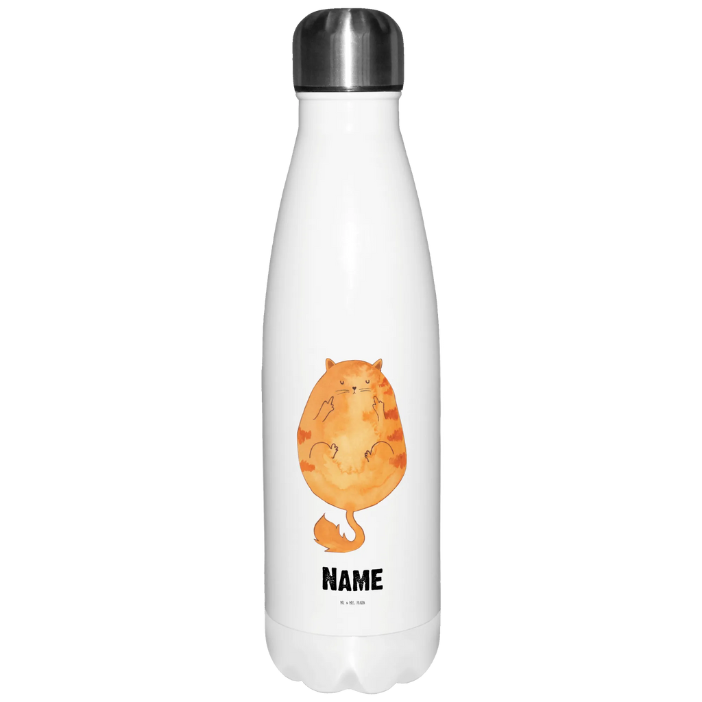 Personalisierte Thermosflasche Katze Mittelfinger Personalisierte Isolierflasche, Personalisierte Thermoflasche, Personalisierte Trinkflasche, Trinkflasche Mit Namen, Wunschname, Bedrucken, Namensflasche, Katze, Katzenmotiv, Katzenfan, Katzendeko, Katzenfreund, Katzenliebhaber, Katzenprodukte, Katzenartikel, Katzenaccessoires, Katzensouvenirs, Katzenliebhaberprodukte, Katzenmotive, Katzen, Kater, Mietze, Cat, Cats