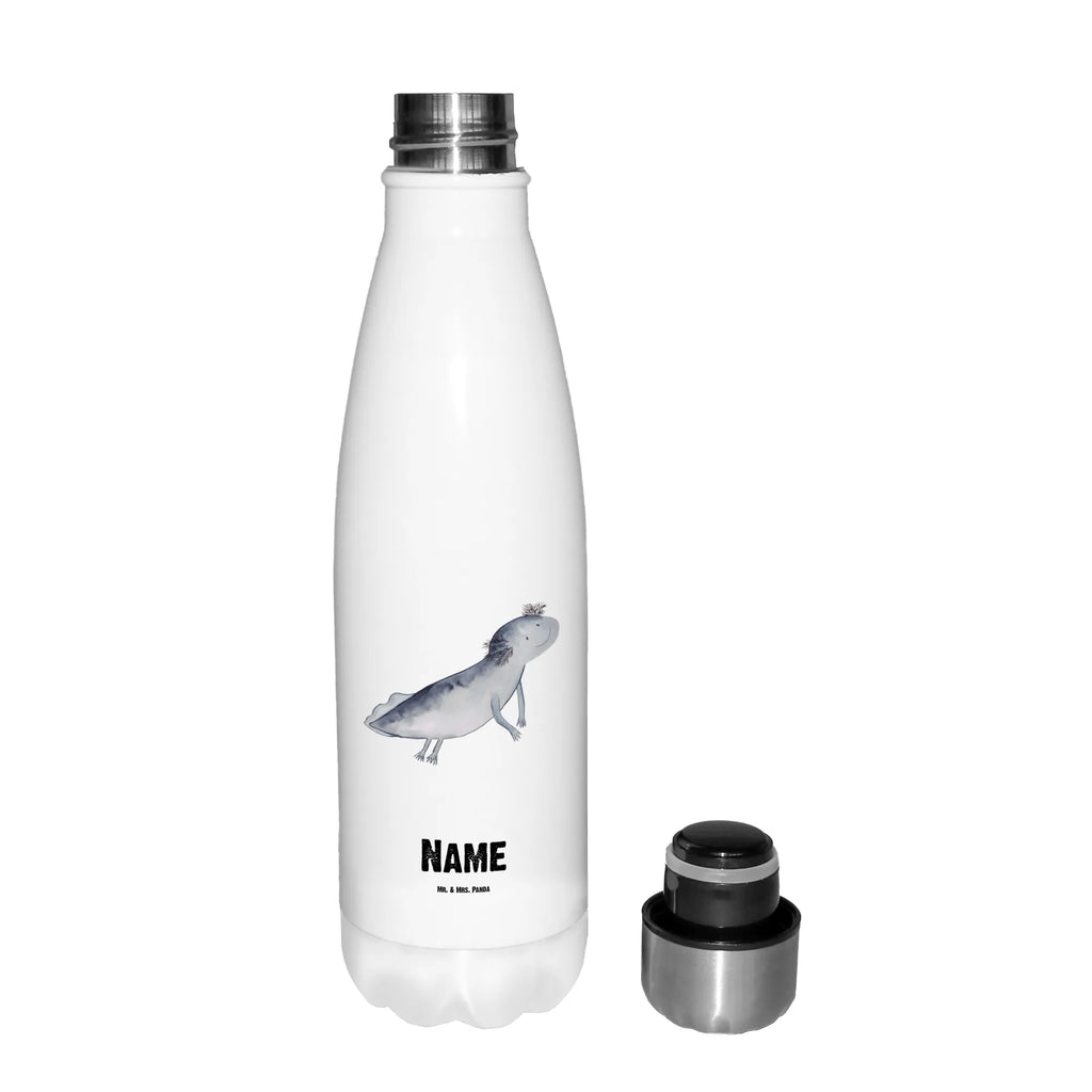Personalised insulated bottle axolotl To swim Personalisierte Isolierflasche, Personalisierte Thermoflasche, Personalisierte Trinkflasche, Trinkflasche Mit Namen, Wunschname, Bedrucken, Namensflasche, Axolotl, Molch, Axolot, Schwanzlurch, Lurch, Lurche, Problem, Probleme, Lösungen, Motivation