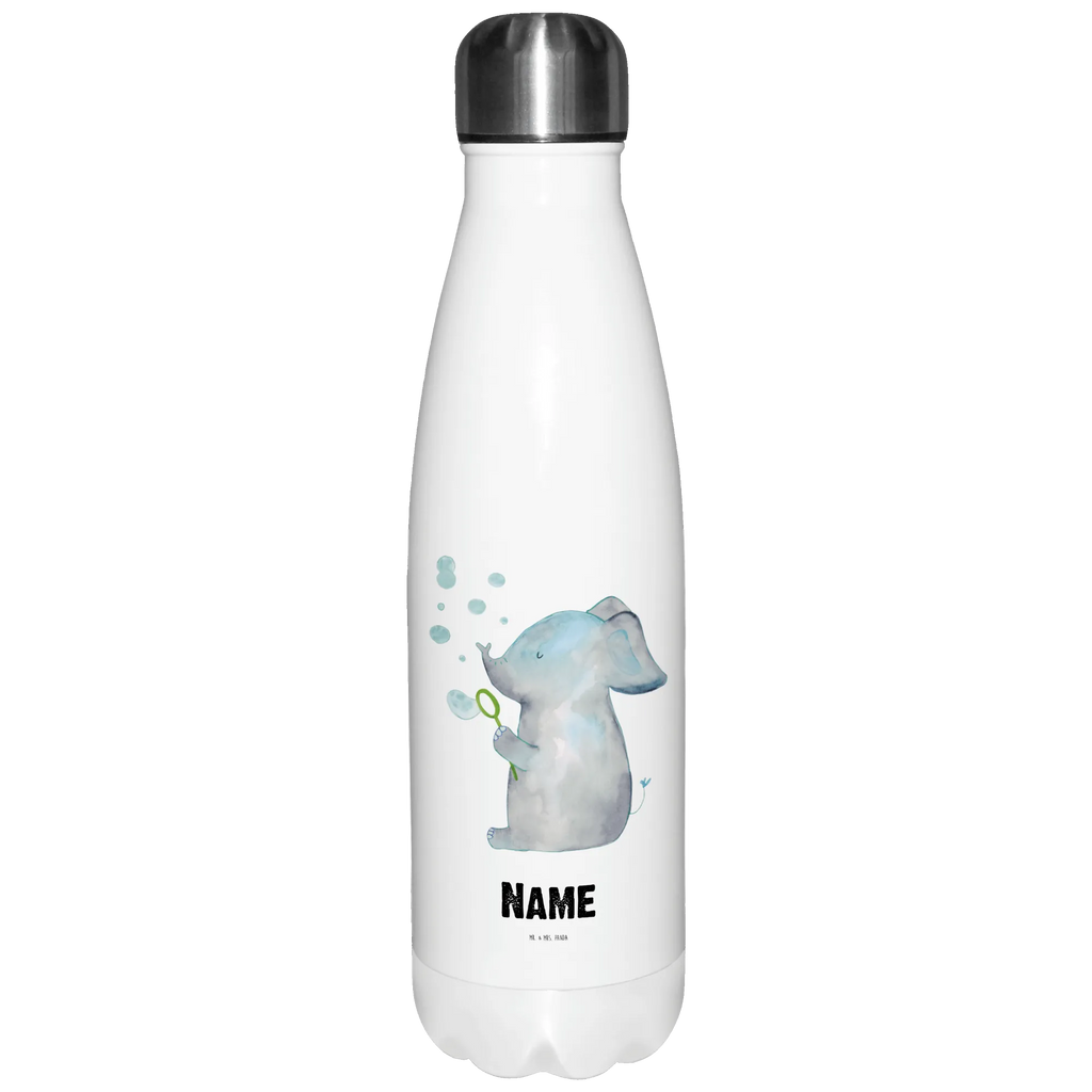 Personalisierte Thermosflasche Elefant Seifenblasen Personalisierte Isolierflasche, Personalisierte Thermoflasche, Personalisierte Trinkflasche, Trinkflasche Mit Namen, Wunschname, Bedrucken, Namensflasche, Tiermotive, Gute Laune, lustige Sprüche, Tiere, Elefant, Elefanten, Dickhäuter, Rüsseltier, Seifenblasen, Liebe, Heimat, Gefühl. Daheim, Liebesbeweis, Liebesspruch