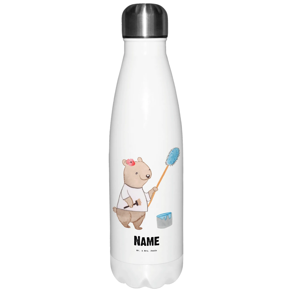 Personalisierte Thermosflasche Malerin mit Herz Personalisierte Isolierflasche, Personalisierte Thermoflasche, Personalisierte Trinkflasche, Trinkflasche Mit Namen, Wunschname, Bedrucken, Namensflasche, Beruf, Ausbildung, Jubiläum, Abschied, Rente, Kollege, Kollegin, Geschenk, Schenken, Arbeitskollege, Mitarbeiter, Firma, Danke, Dankeschön, Maler, Malermeisterin, Gesellenprüfung, Meisterprüfung, Malerbetrieb