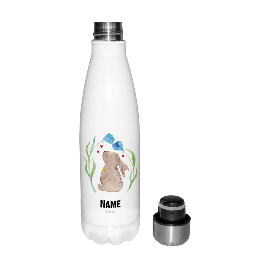 Personalisierte Thermosflasche Hase Blume Personalisierte Isolierflasche, Personalisierte Thermoflasche, Personalisierte Trinkflasche, Trinkflasche Mit Namen, Wunschname, Bedrucken, Namensflasche, Ostern, Osterhase, Ostergeschenke, Osternest, Osterdeko, Geschenke zu Ostern, Ostern Geschenk, Ostergeschenke Kinder, Ostern Kinder, Hase, Kaninchen, Kind, Taufe, Taufgeschenk, Geburt, Schwangerschaft, erstes Kind, Kindergeburtstag, Geburtstag, Hoffnung, Träume