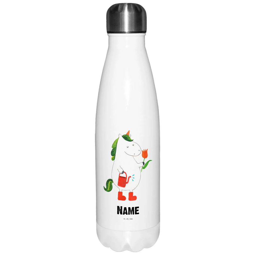 Personalisierte Thermosflasche Einhorn Gärtner Personalisierte Isolierflasche, Personalisierte Thermoflasche, Personalisierte Trinkflasche, Trinkflasche Mit Namen, Wunschname, Bedrucken, Namensflasche, Einhorn, Einhörner, Einhorn Deko, Unicorn, Luftballon, Gießkanne, Giesskanne, Lebenslust, Freude, Blume, Freundin, Garten, Stiefel