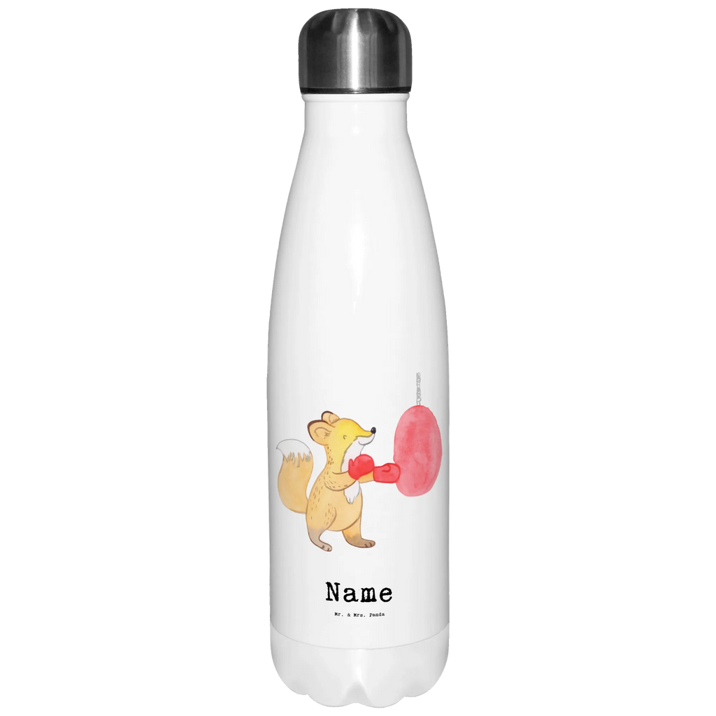 Personalisierte Thermosflasche Fuchs Boxen Personalisierte Isolierflasche, Personalisierte Thermoflasche, Personalisierte Trinkflasche, Trinkflasche Mit Namen, Wunschname, Bedrucken, Namensflasche, Geschenk, Sport, Sportart, Hobby, Schenken, Danke, Dankeschön, Auszeichnung, Gewinn, Sportler, Boxen, Boxkampf, Boxtraining