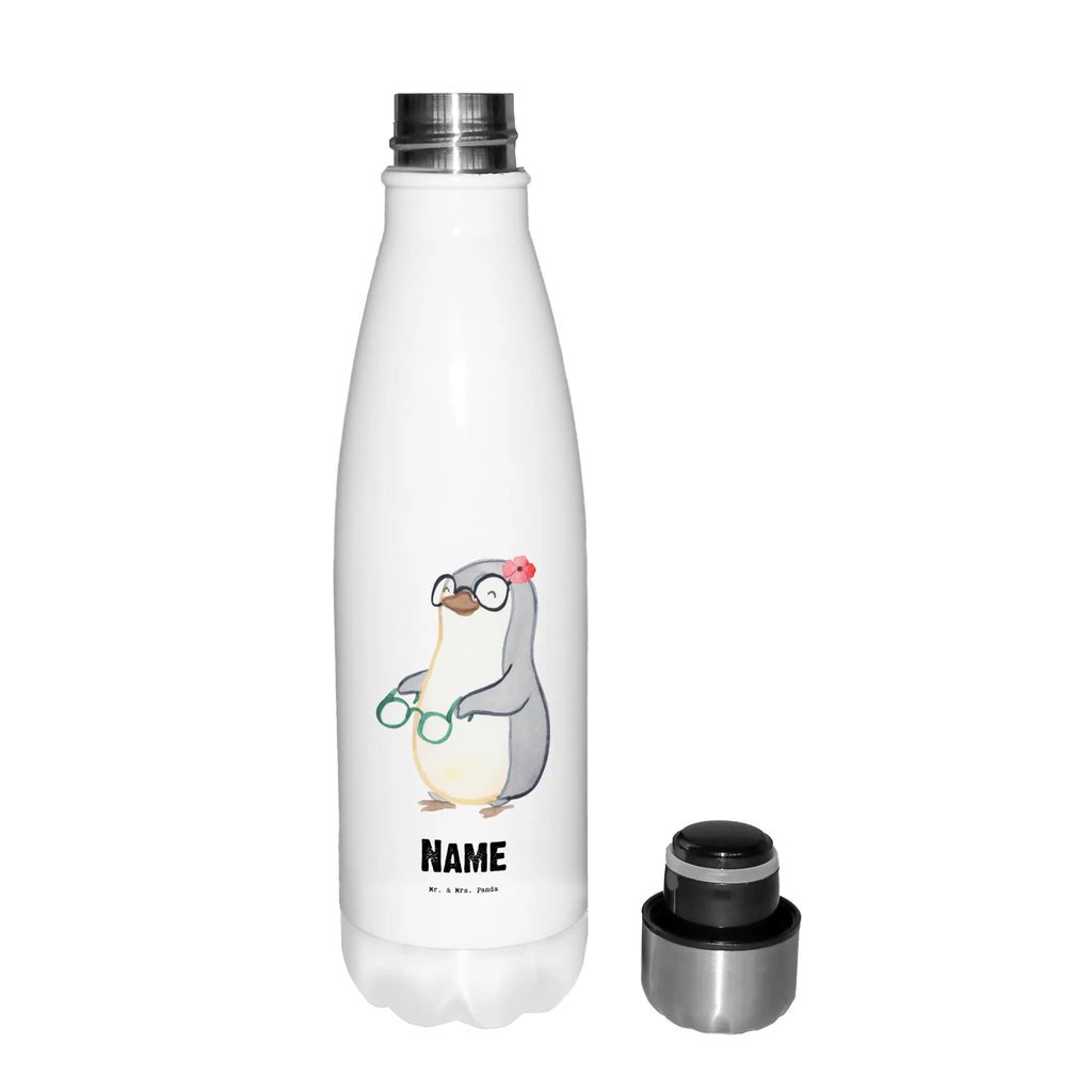 Personalisierte Thermosflasche Augenoptikerin mit Herz Personalisierte Isolierflasche, Personalisierte Thermoflasche, Personalisierte Trinkflasche, Trinkflasche Mit Namen, Wunschname, Bedrucken, Namensflasche, Beruf, Ausbildung, Jubiläum, Abschied, Rente, Kollege, Kollegin, Geschenk, Schenken, Arbeitskollege, Mitarbeiter, Firma, Danke, Dankeschön, Augenoptikerin, Optikerin, Augenärztin, Optometristin, Brillenverkäuferin, Brillengeschäft, Eröffnung