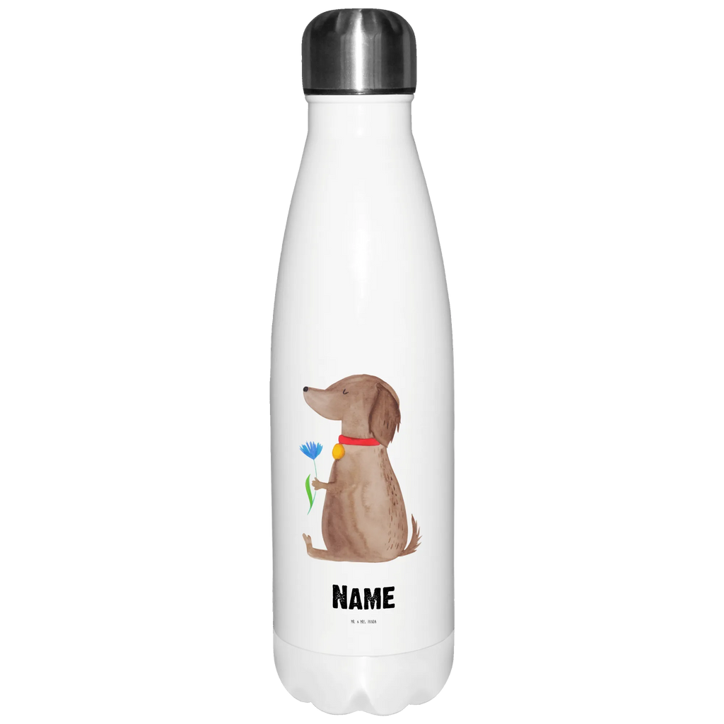 Personalisierte Thermosflasche Hund Blume Personalisierte Isolierflasche, Personalisierte Thermoflasche, Personalisierte Trinkflasche, Trinkflasche Mit Namen, Wunschname, Bedrucken, Namensflasche, Hund, Hundemotiv, Haustier, Hunderasse, Tierliebhaber, Hundebesitzer, Sprüche, Hunde, Frauchen, Hundeliebe