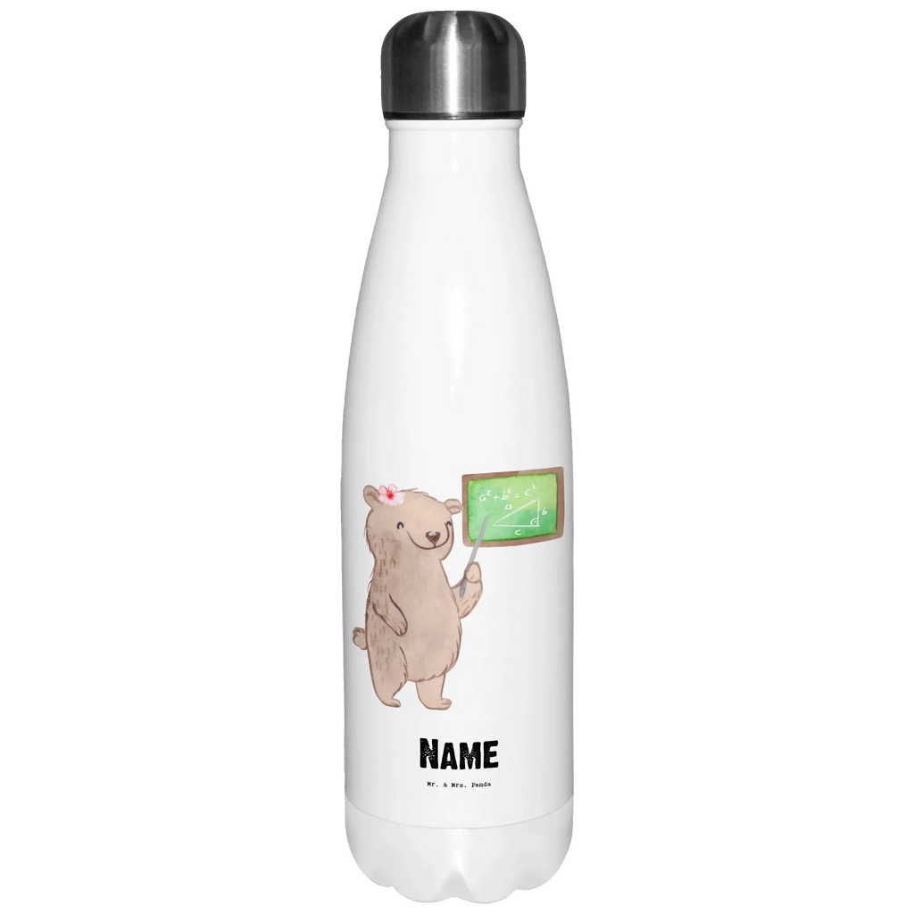 Personalisierte Thermosflasche Mathematiklehrerin mit Herz Personalisierte Isolierflasche, Personalisierte Thermoflasche, Personalisierte Trinkflasche, Trinkflasche Mit Namen, Wunschname, Bedrucken, Namensflasche, Beruf, Ausbildung, Jubiläum, Abschied, Rente, Kollege, Kollegin, Geschenk, Schenken, Arbeitskollege, Mitarbeiter, Firma, Danke, Dankeschön, Mathematiklehrerin, Lehramtstudent, Referendariat, Mathelehrerin, Matheunterricht, Mathe, Lehrer