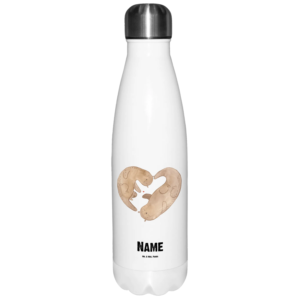 Personalisierte Thermosflasche Otter Herz Personalisierte Isolierflasche, Personalisierte Thermoflasche, Personalisierte Trinkflasche, Trinkflasche Mit Namen, Wunschname, Bedrucken, Namensflasche, Otter, Fischotter, Seeotter, Liebe, Herz, Liebesbeweis, Liebesgeschenk, Bessere Hälfte, Love you, Jahrestag, Hochzeitstag, Verlobung, gemeinsames Leben