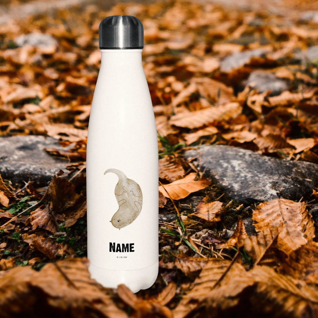 Personalisierte Thermosflasche Otter kopfüber Personalisierte Isolierflasche, Personalisierte Thermoflasche, Personalisierte Trinkflasche, Trinkflasche Mit Namen, Wunschname, Bedrucken, Namensflasche, Otter, Fischotter, Seeotter, Otter Seeotter See Otter