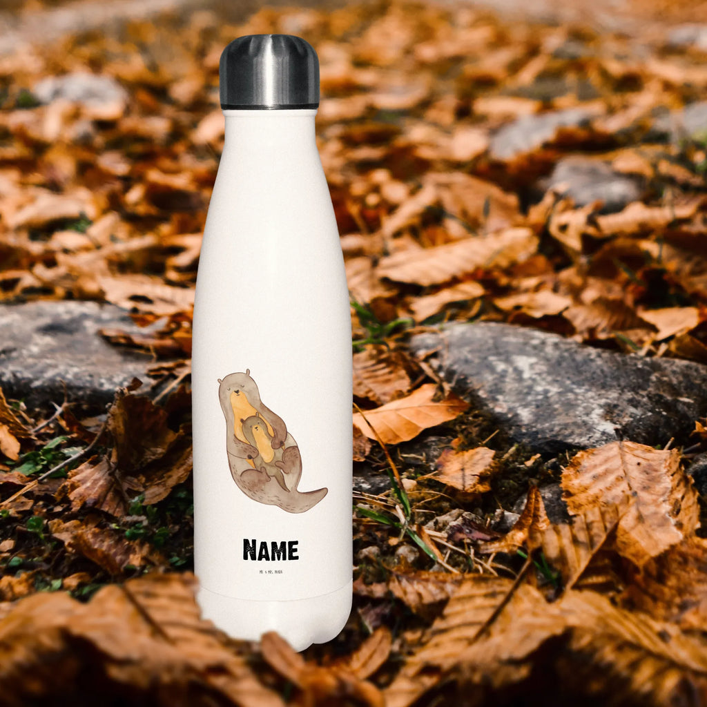 Personalisierte Thermosflasche Otter mit Kind Personalisierte Isolierflasche, Personalisierte Thermoflasche, Personalisierte Trinkflasche, Trinkflasche Mit Namen, Wunschname, Bedrucken, Namensflasche, Otter, Fischotter, Seeotter, Otter Seeotter See Otter