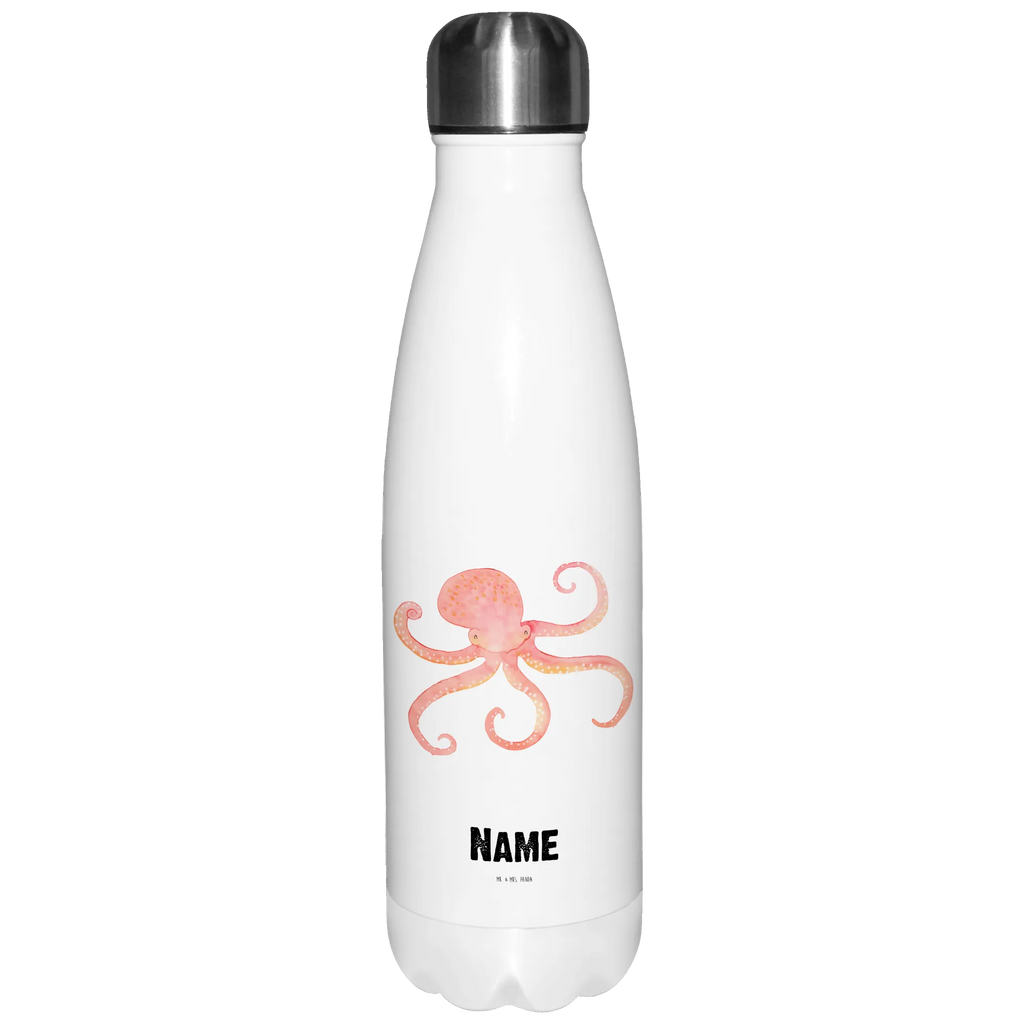 Personalisierte Thermosflasche Tintenfisch Personalisierte Isolierflasche, Personalisierte Thermoflasche, Personalisierte Trinkflasche, Trinkflasche Mit Namen, Wunschname, Bedrucken, Namensflasche, Tiermotive, Gute Laune, lustige Sprüche, Tiere, Meer, Meerestier, Krake, Tintenfisch, Arme, Wasser, Ozean