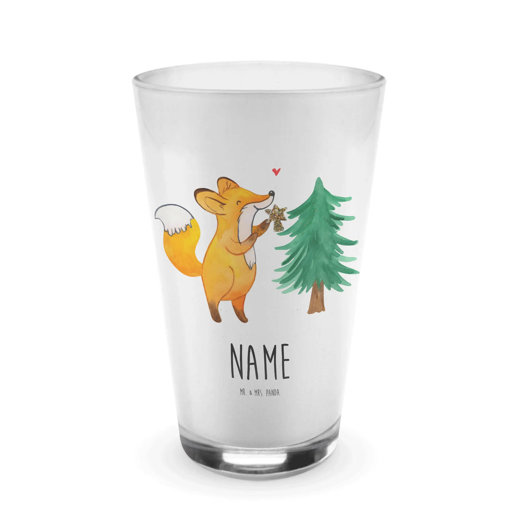 Personalisiertes Glas Fuchs  Weihnachtsbaum Bedrucktes Glas, Glas mit Namen, Namensglas, Glas personalisiert, Name, Bedrucken, Winter, Weihnachten, Weihnachtsdeko, Nikolaus, Advent, Heiligabend, Wintermotiv, Weihnachtsmann, Weihnachtstage, Fuchs, Schlittschuh, Weihnachtszeit, Weihnachtsdekoration