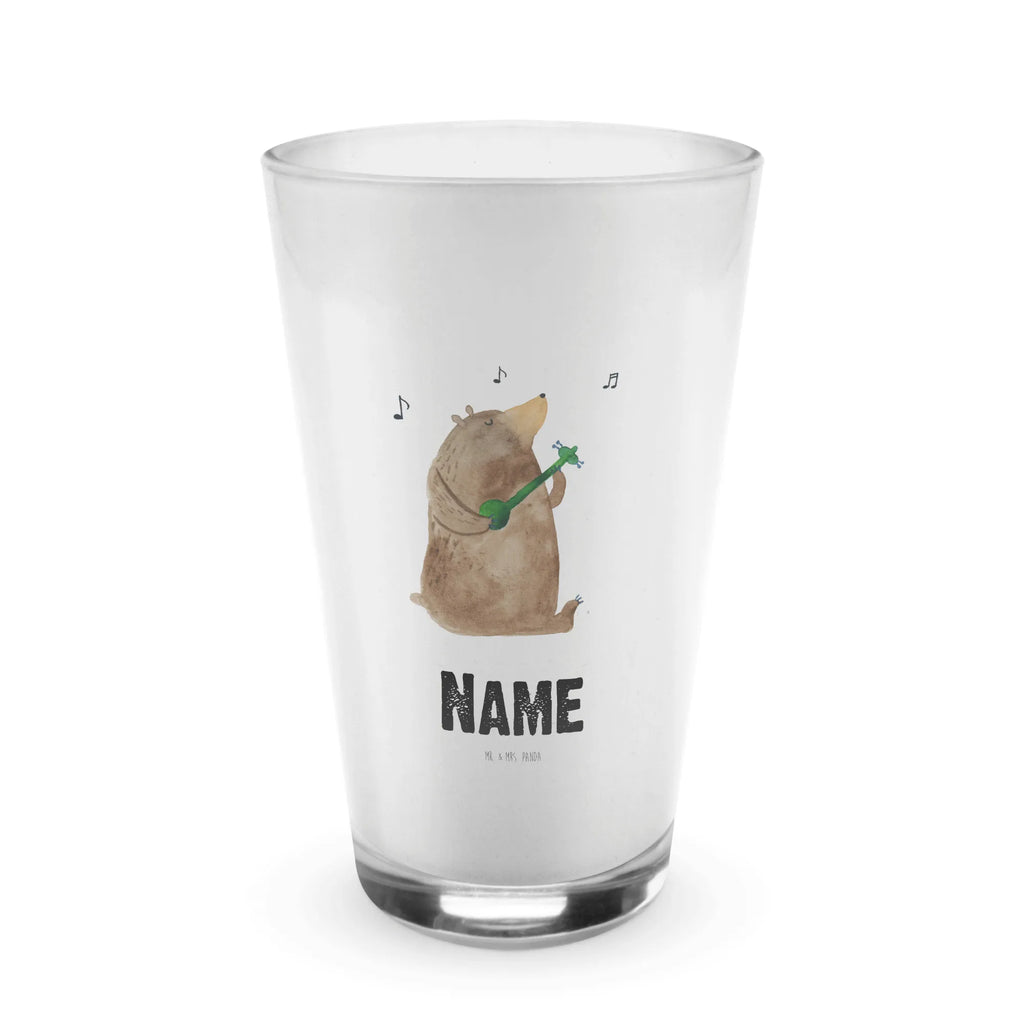 Personalisiertes Glas Bär Lied Bedrucktes Glas, Glas mit Namen, Namensglas, Glas personalisiert, Name, Bedrucken, Bär, Teddy, Teddybär, Bärchen, Bear, Liebeslied, Lied, Song, Valentinstag, Valentine, Geschenk, Partner, Liebe, Freundin, Frau, Herz, Spruch