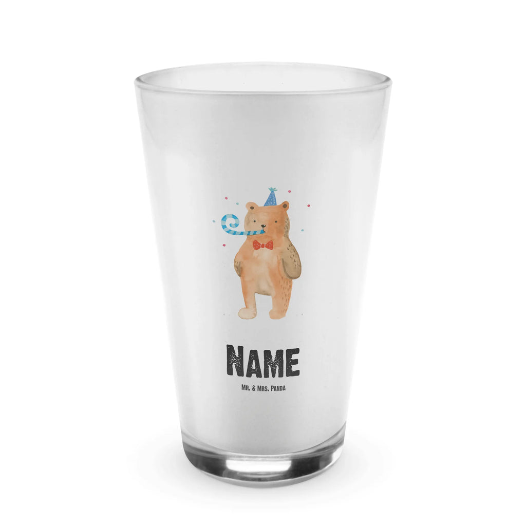 Personalisiertes Glas Birthday Bär Bedrucktes Glas, Glas mit Namen, Namensglas, Glas personalisiert, Name, Bedrucken, Bär, Teddy, Teddybär, Happy Birthday, Alles Gute, Glückwunsch, Geburtstag