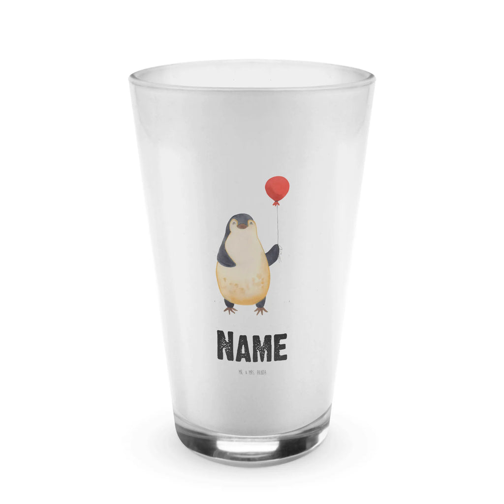 Personalisiertes Glas Pinguin Luftballon Bedrucktes Glas, Glas mit Namen, Namensglas, Glas personalisiert, Name, Bedrucken, Pinguin, Pinguine, Luftballon, Tagträume, Lebenslust, Geschenk Freundin, Geschenkidee, beste Freundin, Motivation, Neustart, neues Leben, Liebe, Glück