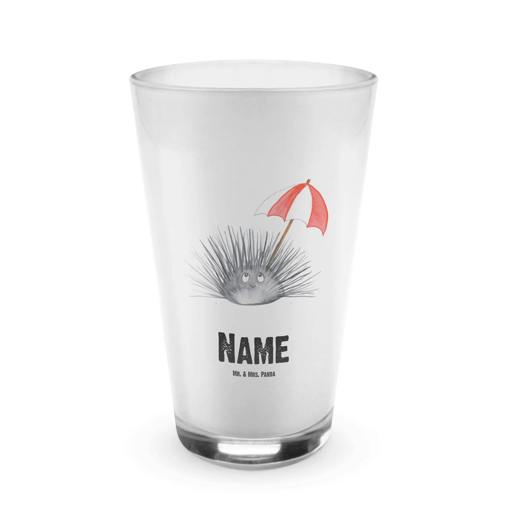 Personalisiertes Glas Seeigel Bedrucktes Glas, Glas mit Namen, Namensglas, Glas personalisiert, Name, Bedrucken, Meerestiere, Meer, Urlaub, Seeigel, Achtsamkeit, Selbstakzeptanz, Selbstliebe, Hier und Jetzt, Leben, Lebe