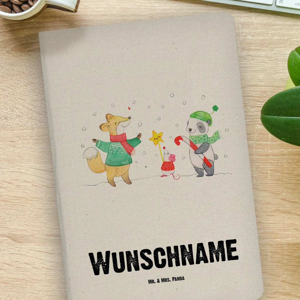 DIN A4 Personalisiertes Notizbuch Winter Weihnachtsfreude Personalisiertes Notizbuch, Notizbuch mit Namen, Notizbuch bedrucken, Personalisierung, Namensbuch, Namen, Winter, Weihnachten, Weihnachtsdeko, Nikolaus, Advent, Heiligabend, Wintermotiv, Weihnachtsmann, Weihnachtstage, Fuchs, Weihnachtsbaum, Tannenbaum, Weihnachtszeit