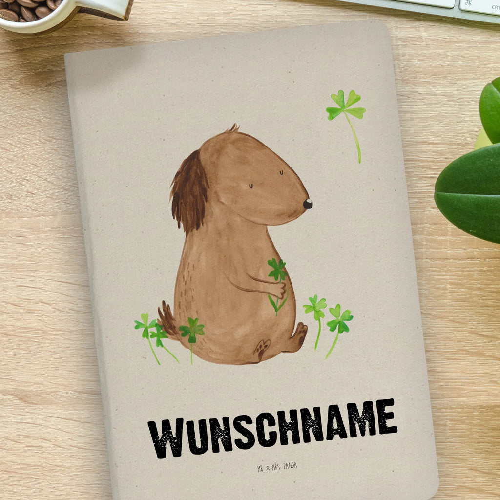 DIN A4 Personalisiertes Notizbuch Hund Kleeblatt Personalisiertes Notizbuch, Notizbuch mit Namen, Notizbuch bedrucken, Personalisierung, Namensbuch, Namen, Hund, Hundemotiv, Haustier, Hunderasse, Tierliebhaber, Hundebesitzer, Sprüche, Kleeblatt, Glück, Tagträume, Motivation, Neuanfang, Geschenk, Glücksbringer, Selbstliebe, Achtsamkeit