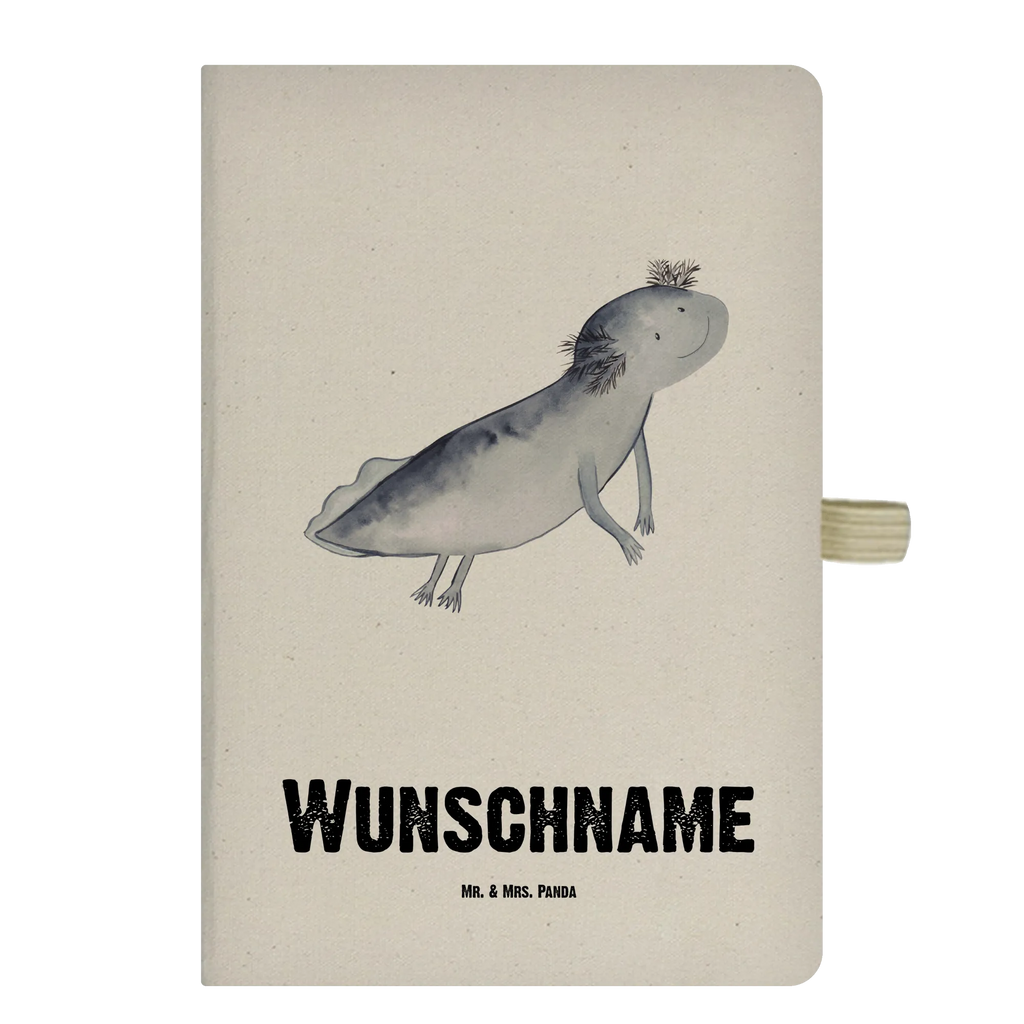 DIN A4 Personalisiertes Notizbuch Axolotl schwimmt Personalisiertes Notizbuch, Notizbuch mit Namen, Notizbuch bedrucken, Personalisierung, Namensbuch, Namen, Axolotl, Molch, Axolot, Schwanzlurch, Lurch, Lurche, Problem, Probleme, Lösungen, Motivation