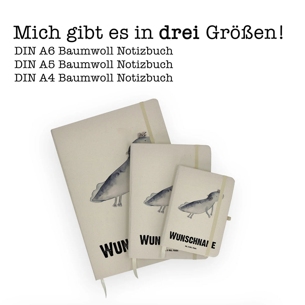 DIN A4 Personalisiertes Notizbuch Axolotl schwimmt Personalisiertes Notizbuch, Notizbuch mit Namen, Notizbuch bedrucken, Personalisierung, Namensbuch, Namen, Axolotl, Molch, Axolot, Schwanzlurch, Lurch, Lurche, Problem, Probleme, Lösungen, Motivation