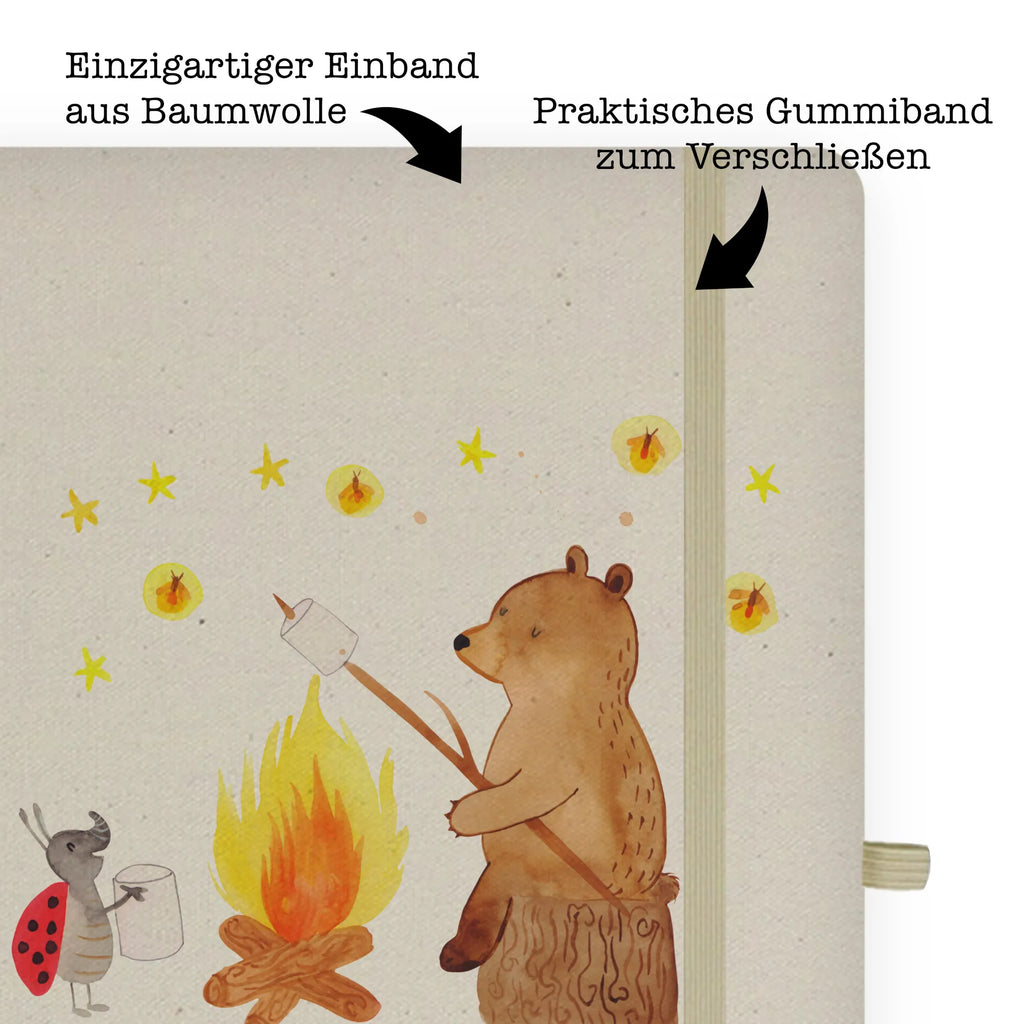 DIN A4 Personalisiertes Notizbuch Bär & Marienkäfer Lagerfeuer Personalisiertes Notizbuch, Notizbuch mit Namen, Notizbuch bedrucken, Personalisierung, Namensbuch, Namen, Bär, Teddy, Teddybär, Lagerfeuer