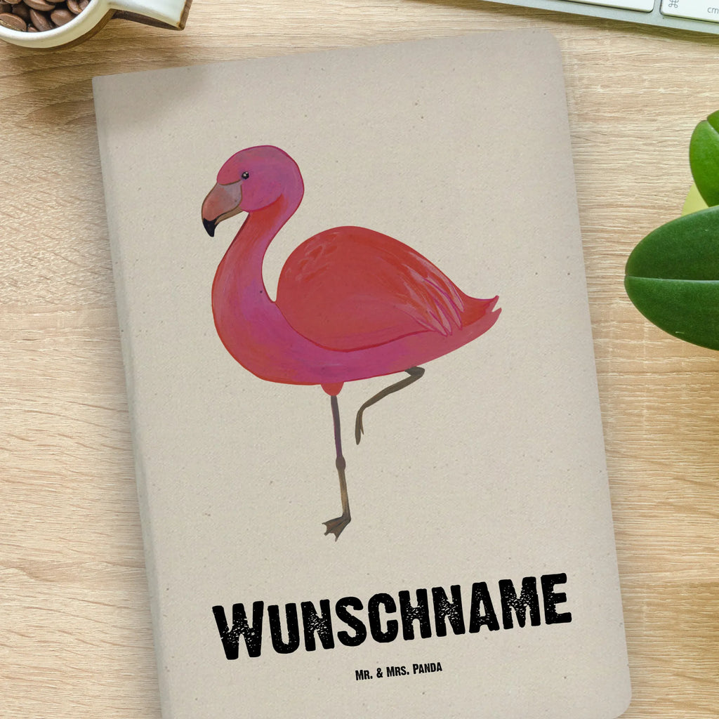 DIN A4 Personalisiertes Notizbuch Flamingo classic Personalisiertes Notizbuch, Notizbuch mit Namen, Notizbuch bedrucken, Personalisierung, Namensbuch, Namen, Flamingo, Einzigartig, Selbstliebe, Stolz, ich, für mich, Spruch, Freundin, Freundinnen, Außenseiter, Sohn, Tochter, Geschwister