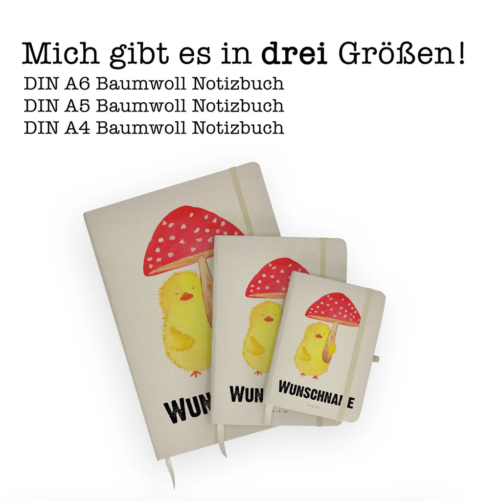 DIN A4 Personalisiertes Notizbuch Küken Fliegenpilz Personalisiertes Notizbuch, Notizbuch mit Namen, Notizbuch bedrucken, Personalisierung, Namensbuch, Namen, Ostern, Osterhase, Ostergeschenke, Osternest, Osterdeko, Geschenke zu Ostern, Ostern Geschenk, Ostergeschenke Kinder, Ostern Kinder, Küken, Fliegenpilz, Glückspilz, Frohe Ostern, Ostergrüße