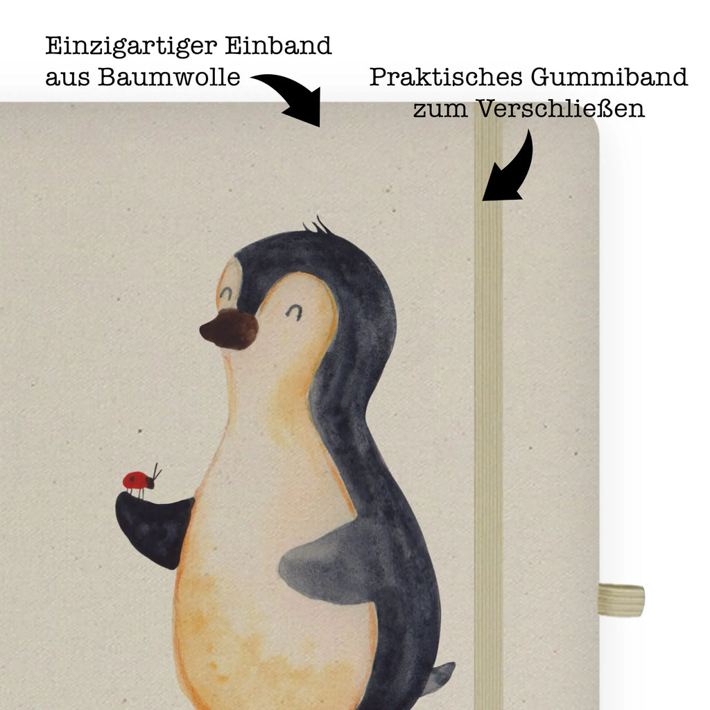 DIN A4 Personalisiertes Notizbuch Pinguin Marienkäfer Personalisiertes Notizbuch, Notizbuch mit Namen, Notizbuch bedrucken, Personalisierung, Namensbuch, Namen, Pinguin, Pinguine, Marienkäfer, Liebe, Wunder, Glück, Freude, Lebensfreude