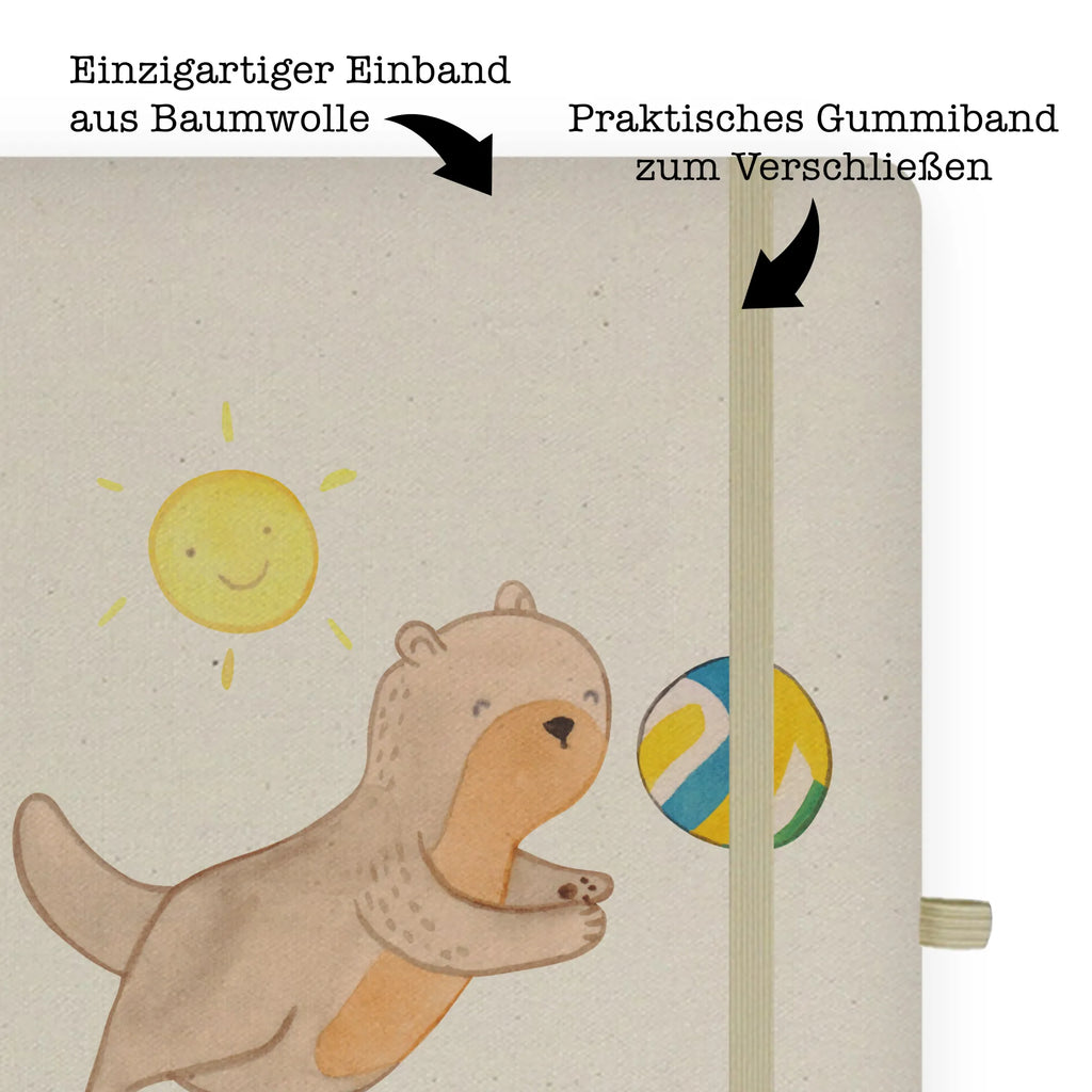 DIN A4 Personalisiertes Notizbuch Otter Beachvolleyball Personalisiertes Notizbuch, Notizbuch mit Namen, Notizbuch bedrucken, Personalisierung, Namensbuch, Namen, Geschenk, Sport, Sportart, Hobby, Schenken, Danke, Dankeschön, Auszeichnung, Gewinn, Sportler, Beachvolleyball, Volleyball, Ballsport, Volleyballturnier