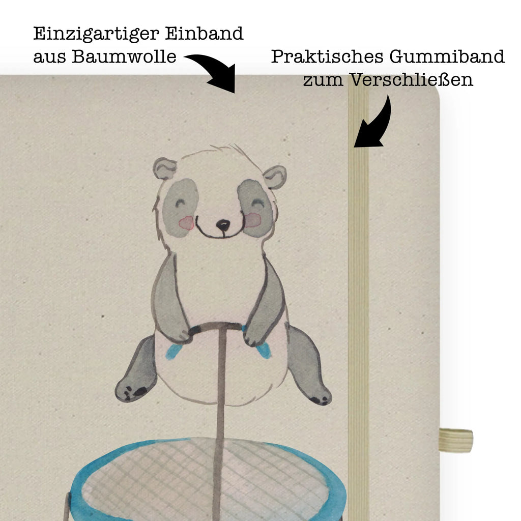 DIN A4 Personalisiertes Notizbuch Panda Trampolin springen Personalisiertes Notizbuch, Notizbuch mit Namen, Notizbuch bedrucken, Personalisierung, Namensbuch, Namen, Geschenk, Sport, Sportart, Hobby, Schenken, Danke, Dankeschön, Auszeichnung, Gewinn, Sportler, Trampolin springen, Trampolin Springen, Trampolin Turnen, Fitnessstudio