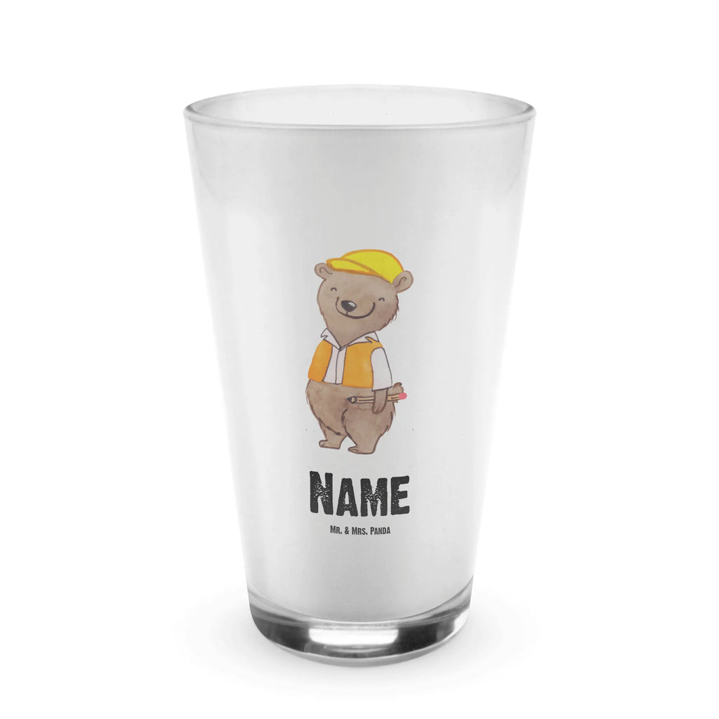 Personalisiertes Glas Bauingenieur mit Herz Bedrucktes Glas, Glas mit Namen, Namensglas, Glas personalisiert, Name, Bedrucken, Beruf, Ausbildung, Jubiläum, Abschied, Rente, Kollege, Kollegin, Geschenk, Schenken, Arbeitskollege, Mitarbeiter, Firma, Danke, Dankeschön, Bauingenieur, Statiker, Ingeniuer, Baustelle, Studium