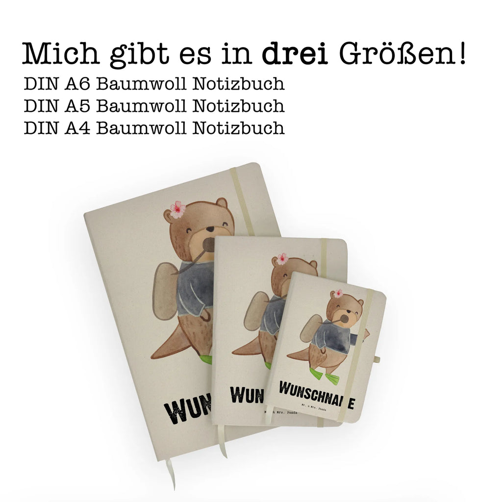 DIN A4 Personalisiertes Notizbuch Taucherin Herz Personalisiertes Notizbuch, Notizbuch mit Namen, Notizbuch bedrucken, Personalisierung, Namensbuch, Namen, Beruf, Ausbildung, Jubiläum, Abschied, Rente, Kollege, Kollegin, Geschenk, Schenken, Arbeitskollege, Mitarbeiter, Firma, Danke, Dankeschön