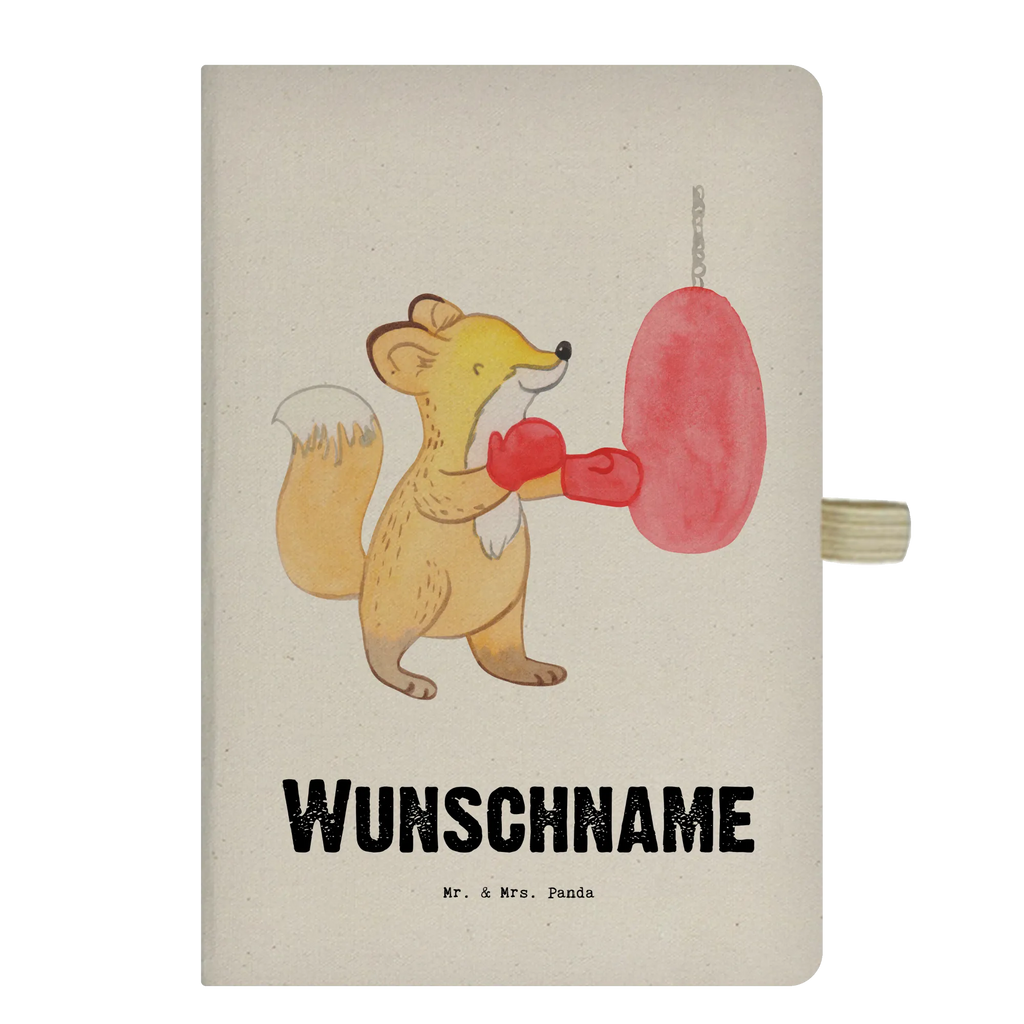 DIN A4 Personalisiertes Notizbuch Fuchs Boxen Personalisiertes Notizbuch, Notizbuch mit Namen, Notizbuch bedrucken, Personalisierung, Namensbuch, Namen, Geschenk, Sport, Sportart, Hobby, Schenken, Danke, Dankeschön, Auszeichnung, Gewinn, Sportler, Boxen, Boxkampf, Boxtraining