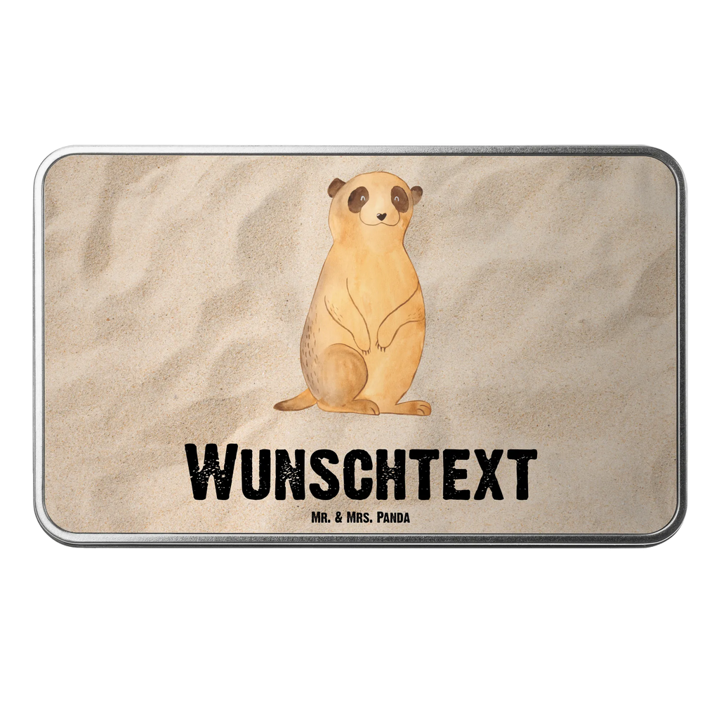 Personalisierte Metalldose Erdmännchen Personalisierte Metalldose, Dose mit Namen, Namensdose, Kiste mit Namen, Namenskiste, Afrika, Wildtiere, Erdmännchen, Reisen, Spruch, Weltreise, Afrikareise, Roadtrip, Traveling