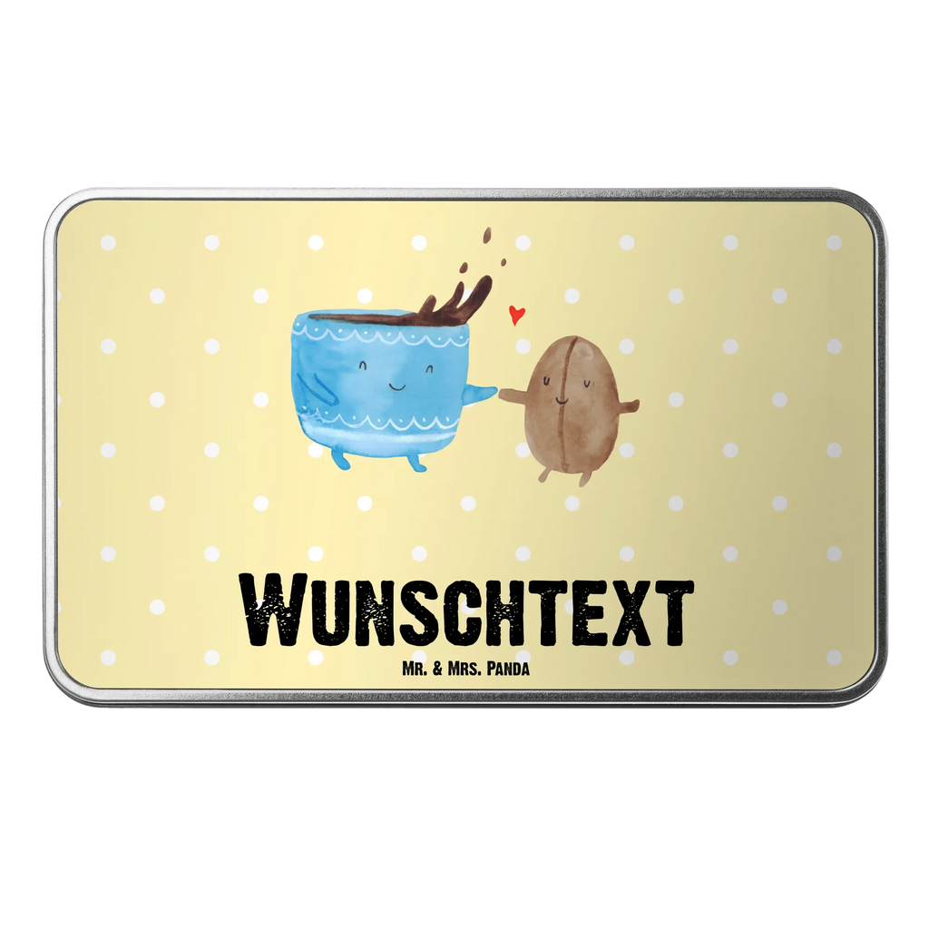 Personalisierte Metalldose Kaffee Bohne Personalisierte Metalldose, Dose mit Namen, Namensdose, Kiste mit Namen, Namenskiste, Tiermotive, Gute Laune, lustige Sprüche, Tiere, Kaffee, Kaffeebohne, Genuss, Zufriedenheit, Glück