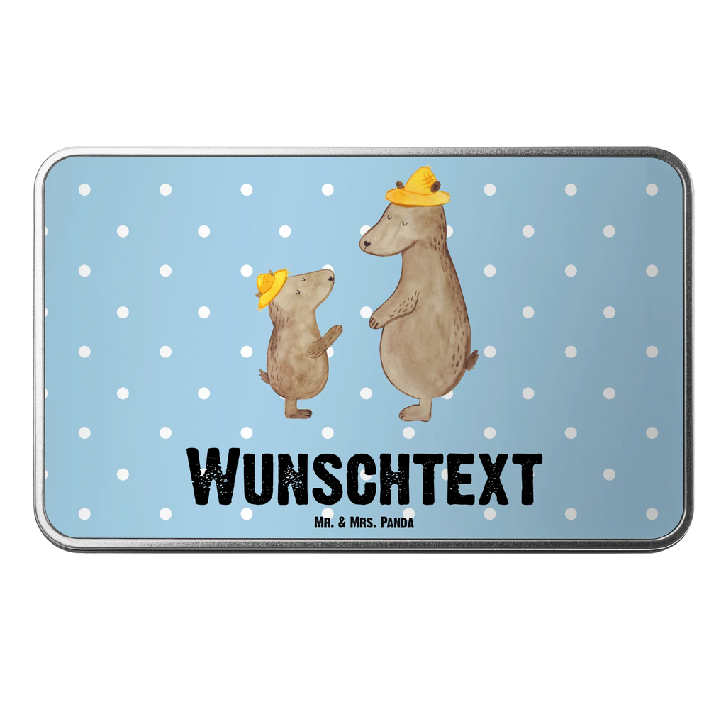 Personalisierte Metalldose Bären mit Hut Personalisierte Metalldose, Dose mit Namen, Namensdose, Kiste mit Namen, Namenskiste, Familie, Vatertag, Muttertag, Bruder, Schwester, Mama, Papa, Oma, Opa, Bär, Bären, Vater, Papi, Paps, Dad, Daddy, Lieblingsmensch, Sohn, Söhne, Kind, Kinder, Vater-Sohn, Family, Vorbild