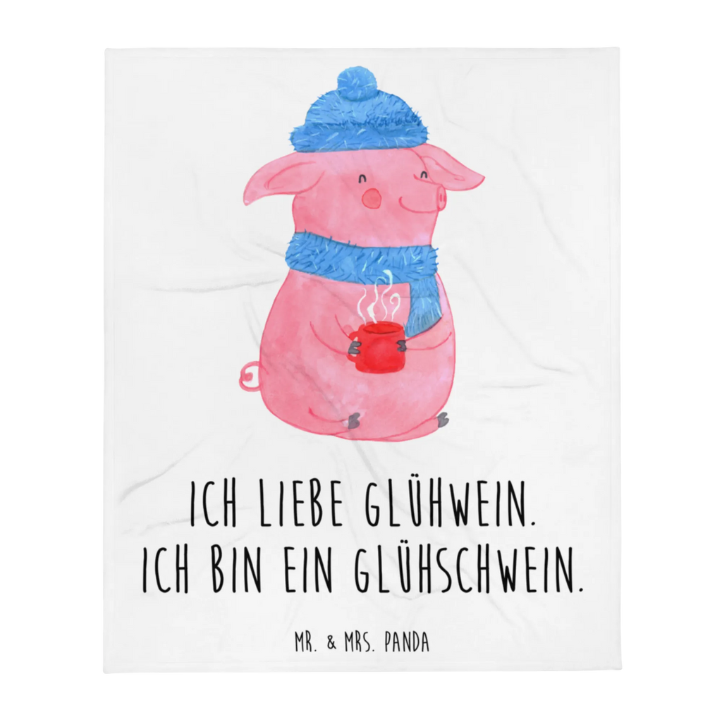 Kuscheldecke Schwein Glühwein Decke, Wohndecke, Tagesdecke, Wolldecke, Sofadecke, Winter, Weihnachten, Weihnachtsdeko, Nikolaus, Advent, Heiligabend, Wintermotiv, Glühschwein, Glühwein, Weihnachtsmarkt, Punsch