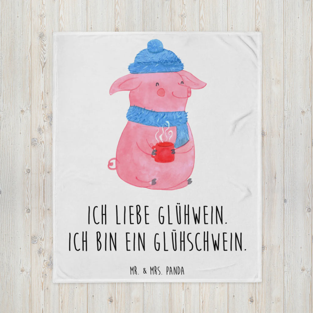 Kuscheldecke Schwein Glühwein Decke, Wohndecke, Tagesdecke, Wolldecke, Sofadecke, Winter, Weihnachten, Weihnachtsdeko, Nikolaus, Advent, Heiligabend, Wintermotiv, Glühschwein, Glühwein, Weihnachtsmarkt, Punsch