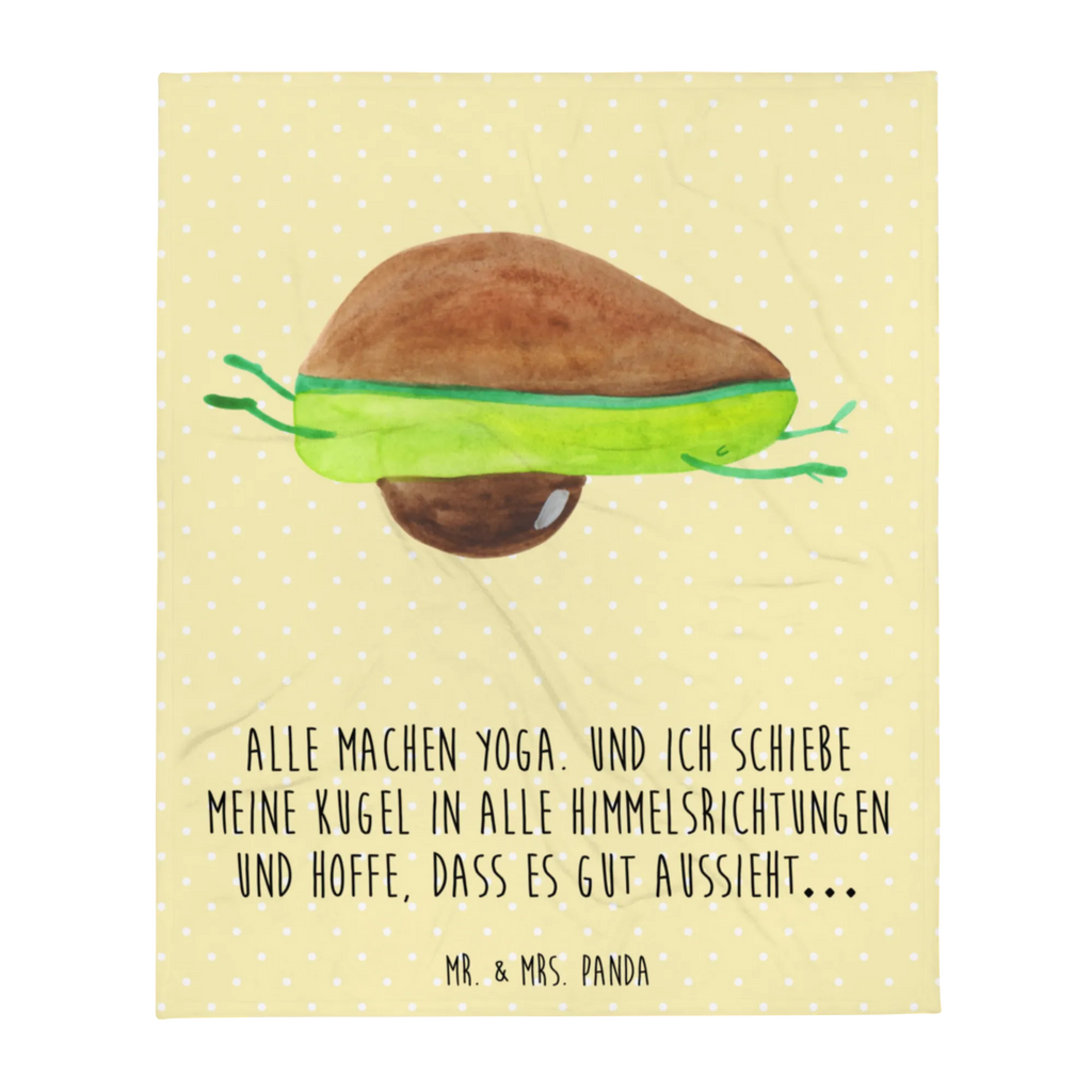 Kuscheldecke Avocado Yoga Decke, Wohndecke, Tagesdecke, Wolldecke, Sofadecke, Avocado, Veggie, Vegan, Gesund, Avocado Yoga Vegan