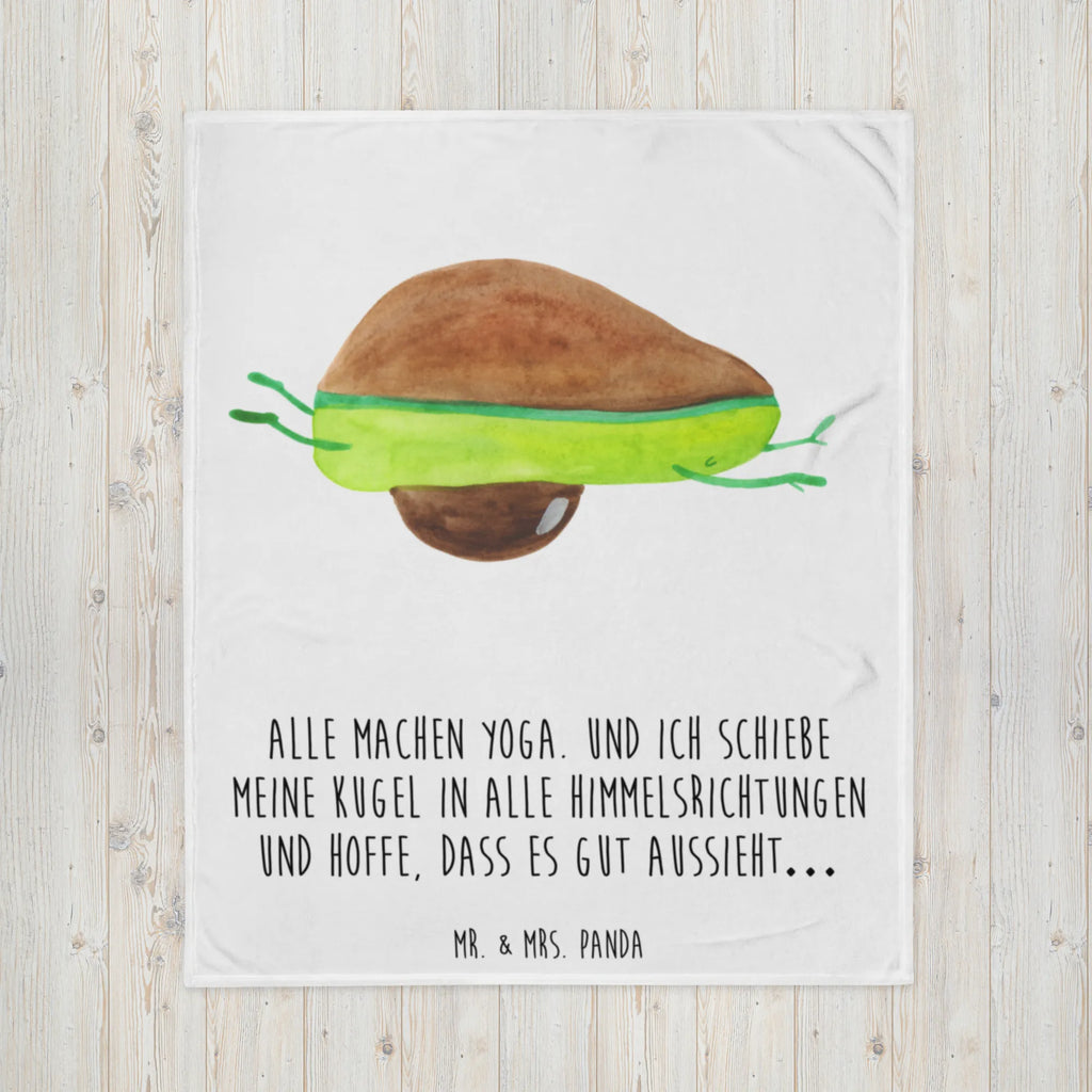 Kuscheldecke Avocado Yoga Decke, Wohndecke, Tagesdecke, Wolldecke, Sofadecke, Avocado, Veggie, Vegan, Gesund, Avocado Yoga Vegan